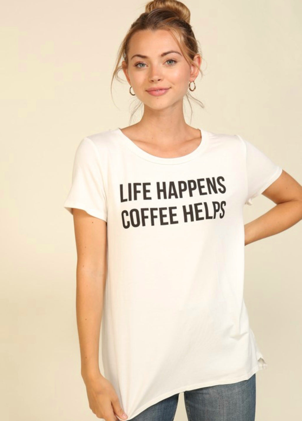 Life Happens Coffee Helps Graphic Tee
