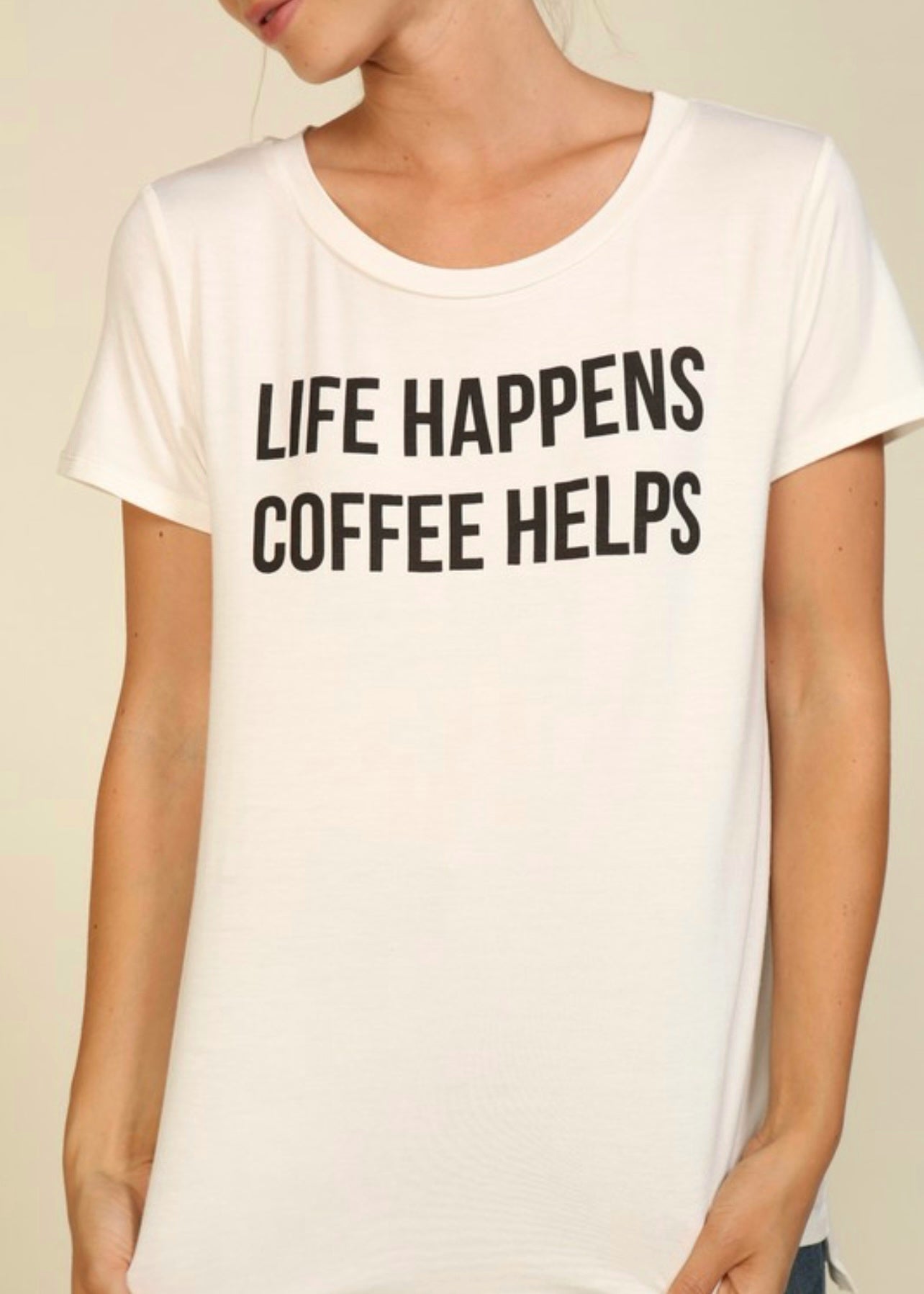 Life Happens Coffee Helps Graphic Tee