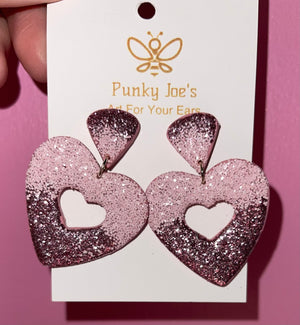 Punky Joes Heart Earrings
