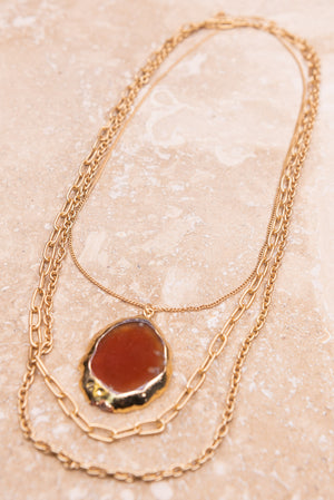 Missy Necklace-Amber