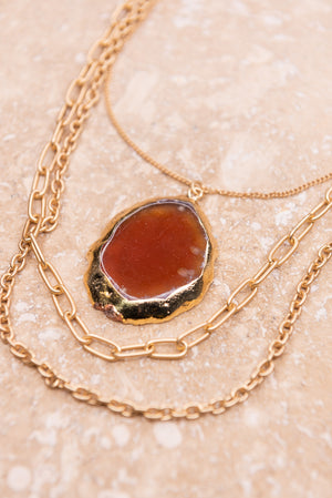 Missy Necklace-Amber