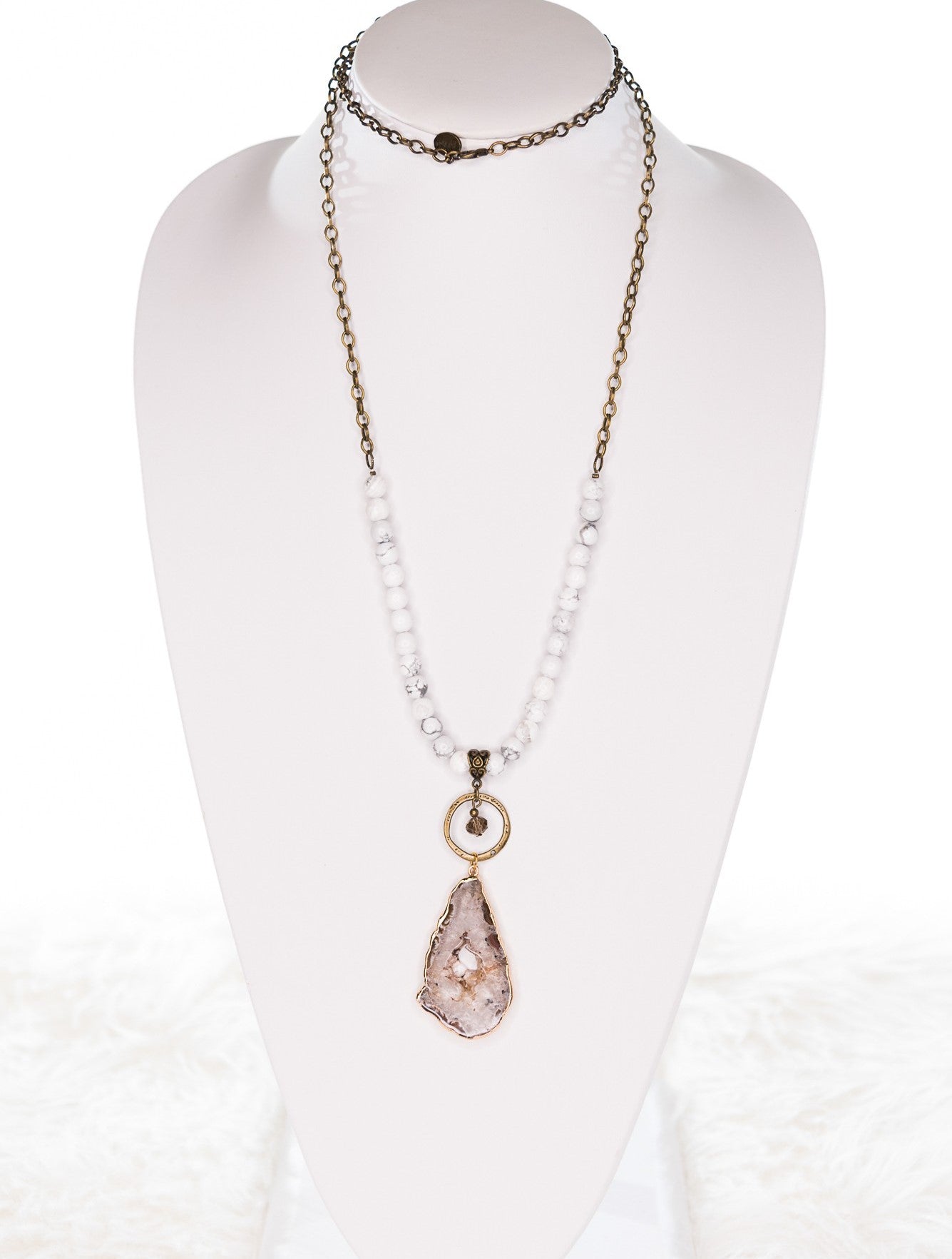 Carly White Necklace